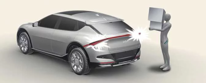 Kia EV6 automatic smart liftgate opening sequence