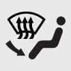 Kia EV6 windshield defrost mode icon