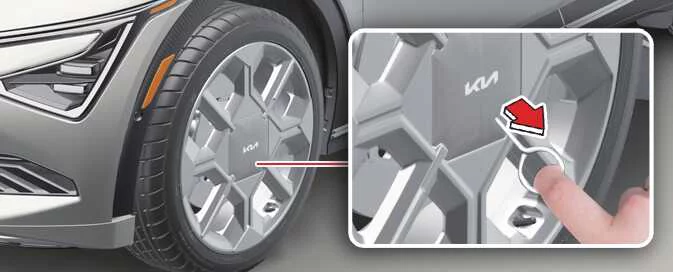 Kia EV6 Tire Mobility Kit compressor and sealant bottle components