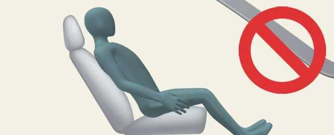 Overly reclined front passenger seat position in Kia EV6