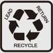 Kia EV6 lead battery recycling information symbol