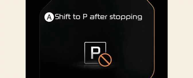 Kia EV6 shift to park after stopping warning display