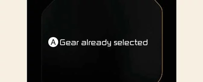 Kia EV6 gear already selected notification on instrument cluster