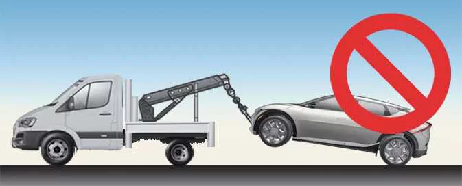 Kia EV6 correct wheel lift and flatbed towing method
